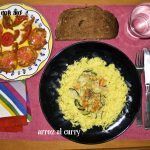 Arroz con calabacin al curry