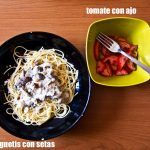 Espaguetis con setas
