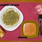 Espaguetis con pesto