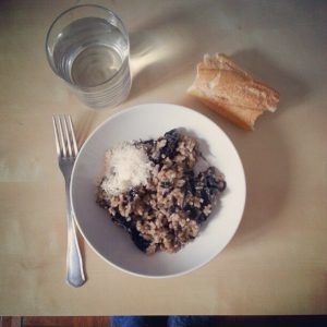 risotto de hongos