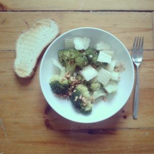 brócoli con parmesano