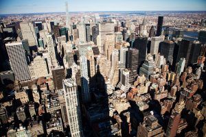 Empire State from sky